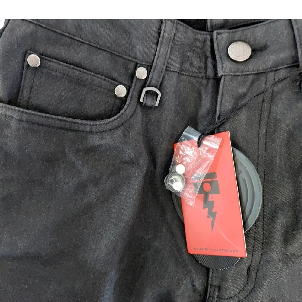 Deus Ex Machina Mens Jean Size 29 Black Coudra Riders Friend Motorcycle Work New